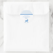 Blue Rocking Horse Address Stickers (Tasche)