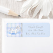 Blue Rocking Horse Baby Dusche (Insitu)