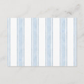 Blue Rocking Horse Baby Shower Diapper Raffle Begleitkarte (Rückseite)