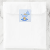 Blue Rocking Horse Baby Sticker (Tasche)