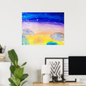 Blue Rocks - Poster (Heimbüro)