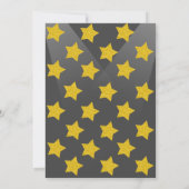 Blue Rockstar Birthday Party Einladung (Rückseite)