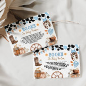 Blue Rodeo Cowboy Wild West Books for Baby Begleitkarte