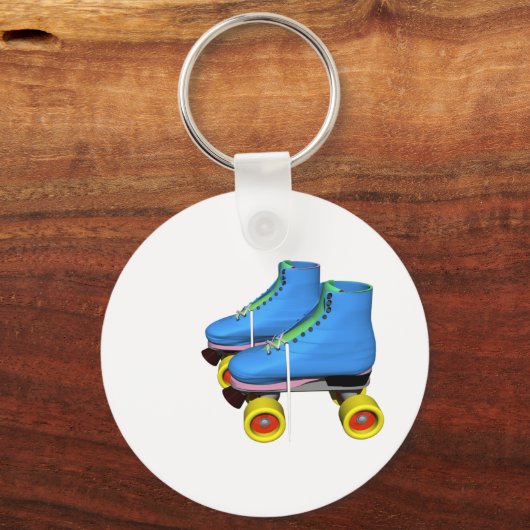 Blue Roller Skate Schlüsselanhänger (Vorderseite)