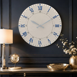 Blue Roman Elegant Classic  Große Wanduhr