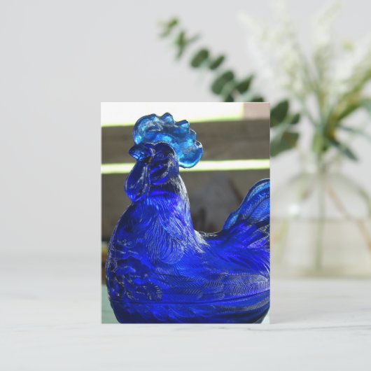 Blue Roo Postkarte (Stehend Vorderseite)