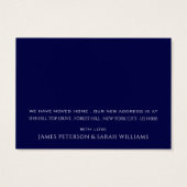 Blue Rooftop, Änderung der Adresskarte (Rückseite)