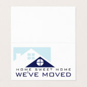 Blue Rooftop, Änderung der Adresskarte Visitenkarten (Außenseite Aufgefaltet)