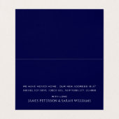 Blue Rooftop, Änderung der Adresskarte Visitenkarten (Innenseite Aufgefaltet)