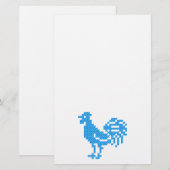 Blue Rooster Briefpapier (Vorne/Hinten)