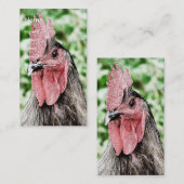 Blue Rooster Digital Art Visitenkarte (Vorne/Hinten)