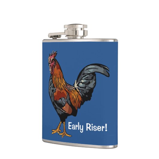 Blue Rooster Flask Early Riser Flachmann (Links)