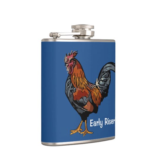 Blue Rooster Flask Early Riser Flachmann (Rechts)