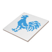 Blue Rooster Fliese (Seite)