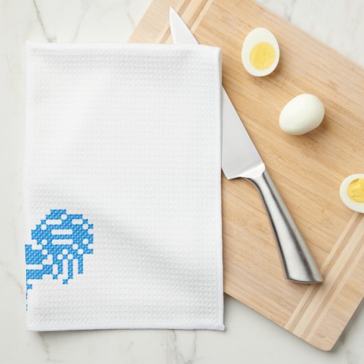 Blue Rooster Handtuch (Viertel Falte)