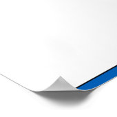 Blue Rooster Poster (Ecke)