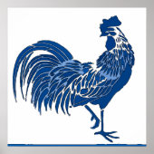 Blue Rooster Poster (Vorne)