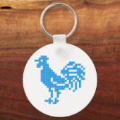 Blue Rooster Schlüsselanhänger (Vorderseite)
