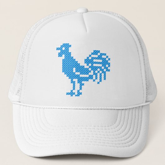 Blue Rooster Truckerkappe (Vorderseite)