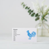 Blue Rooster Visitenkarte (Stehend Vorderseite)