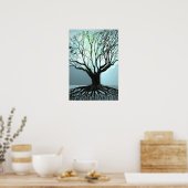 Blue Roots Lights Poster (Küche)