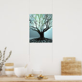 Blue Roots Lights Poster (Küche)