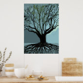 Blue Roots Poster (Küche)