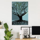 Blue Roots Poster (Heimbüro)