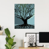 Blue Roots Poster (Heimbüro)