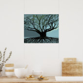 Blue Roots Poster (Küche)