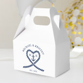 Blue Rope Anchor Wedding Geschenkschachtel