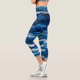Blue Rope Capri Leggings