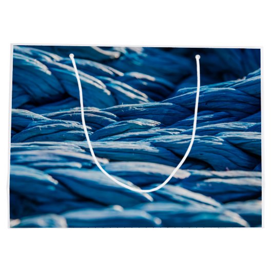 Blue Rope Große Geschenktüte (Rückseite)