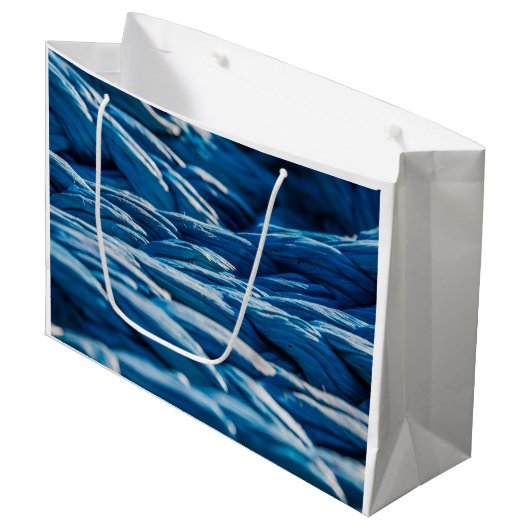Blue Rope Große Geschenktüte (Vorderseite Schrägansicht)