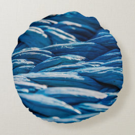 Blue Rope Rundes Kissen