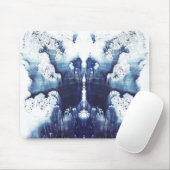 Blue Rorschach Mouse Pad Mousepad (Mit Mouse)