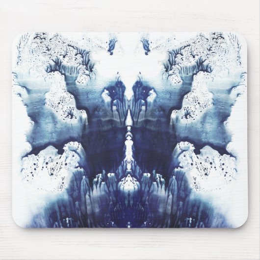 Blue Rorschach Mouse Pad Mousepad (Vorne)