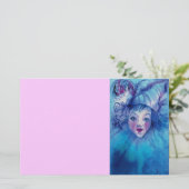 BLUE, rosa Briefpapier (Stehend Vorderseite)