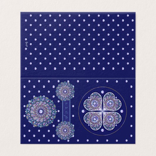 Blue Rosace (Außenseite Aufgefaltet)