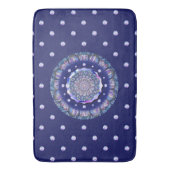 Blue Rosace Badematte (Vorderseite Vertikal)