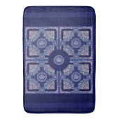Blue Rosace Badematte (Vorderseite Vertikal)
