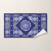 Blue Rosace Badhandtuch Set (Handtuch)