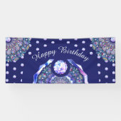 Blue Rosace Banner (Horizontal)