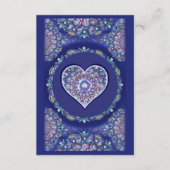 Blue Rosace Begleitkarte (Vorderseite)