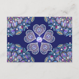 Blue Rosace Begleitkarte