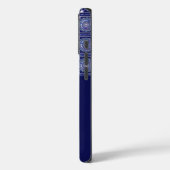 Blue Rosace Case-Mate iPhone Hülle (Rückseite / Links)