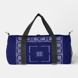Blue Rosace Duffle Bag