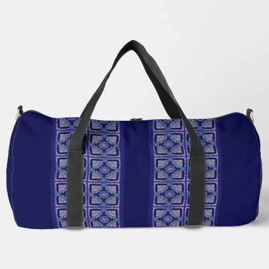 Blue Rosace Duffle Bag (Vorderseite)