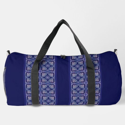 Blue Rosace Duffle Bag (Rückseite)