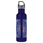 Blue Rosace Edelstahlflasche (Rückseite)